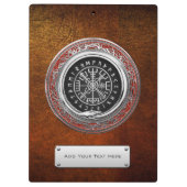 [110] Vegvisir - Viking Silver Magic Runass Klembord (Achterkant)