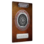 [110] Vegvisir - Viking Silver Magic Runass Klembord (Rechts)