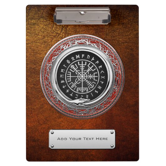 [110] Vegvisir - Viking Silver Magic Runass Klembord (Voorkant)
