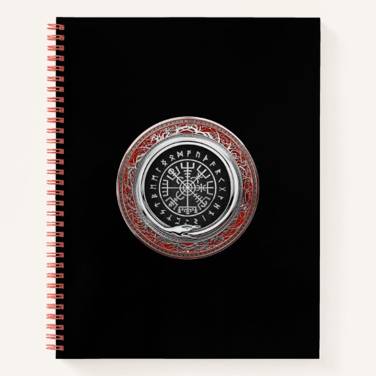 [110] Vegvisir - Viking Silver Magic Runass Notitieboek (Voorkant)