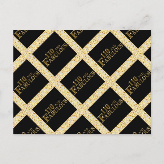 110 Verjaardag  Briefkaart (Voorkant)