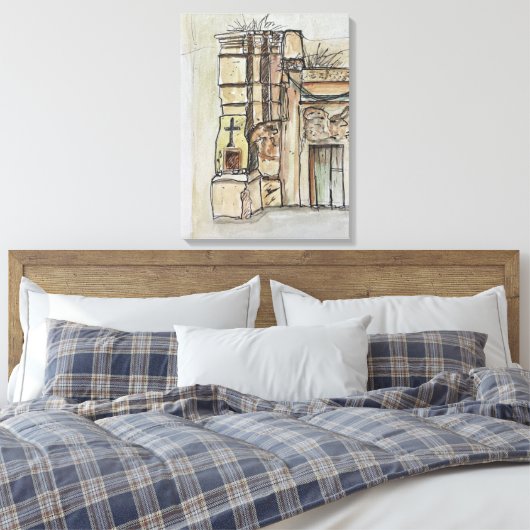 110 Via Libertà, Tropea, Italy Canvas Afdruk (Insitu (Slaapkamer))