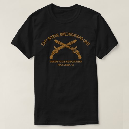 110e eenheid Speciale onderzoeken voor mannen T-shirt (Design voorkant)