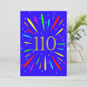 110e Uitnodiging op verjaardag (Staand voorkant)