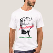 110e verjaardag van de vrijheid t-shirt (Voorkant)