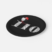 110e verjaardagsballonnen papieren bordje (Gekanteld)