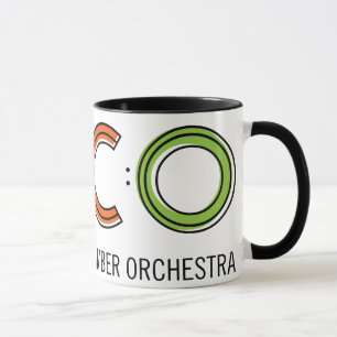 110z TACO Ringer-Mok - wit en zwart Mok