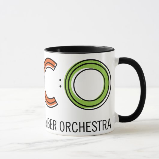 110z TACO Ringer-Mok - wit en zwart Mok (Rechts)