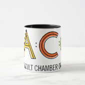 110z TACO Ringer-Mok - wit en zwart Mok (Midden)