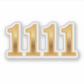 1111 Angel Number Opportunities Sticker (Voorkant)