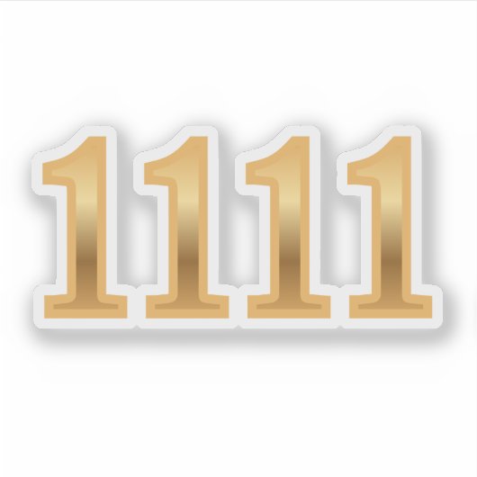 1111 Engel Nummer Kansen Sticker (Voorkant)