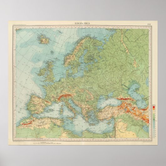 1112 Europese fysieke Poster (Voorkant)