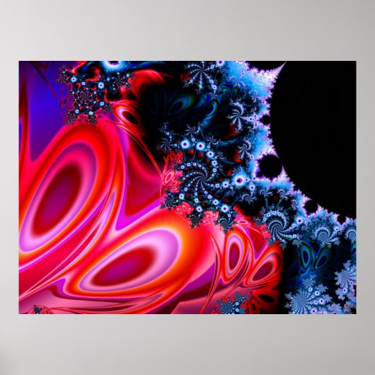 1113mz1b0305 Fractal Art Poster (Voorkant)