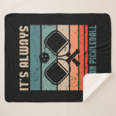 111.Altijd Seizoen Pickleball Sherpa Deken (Voorkant (horizontaal))