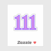 111 Angel Number Blessings Sticker (Vel)