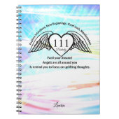 111 Angel Number Gratitude Journal | Name Notebook Notitieboek (Voorkant)