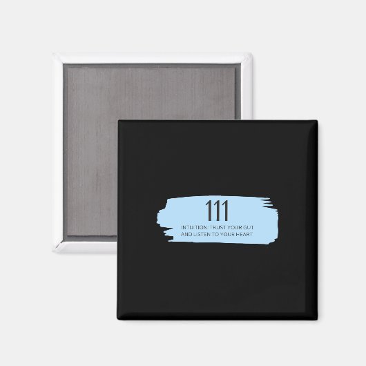 111 Angel Nummer Blauw Magneet (Voorkant / Achterkant)