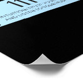 111 Angel Nummer Blauw Poster (Hoek)