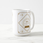 111 Angel Nummer Manifestatie Kristallen Bal Mok (Voorkant rechts)