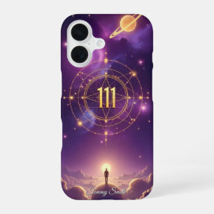 111 Engel Nummer Manifestatie – Spirituele Vibes iPhone 16 Hoesje