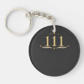 111 Engel Nummer Sleutelhanger | Spirituele Minima (Voorkant)