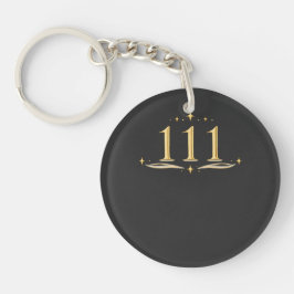 111 Engel Nummer Sleutelhanger | Spirituele Minima