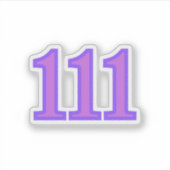 111 engel nummer zegeningen sticker (Voorkant)