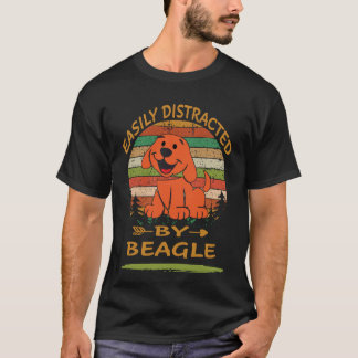111 gemakkelijk afgeleid door Beagle T-shirt
