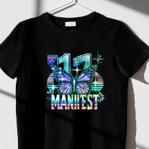 111 Manifest Basic Donker T-shirt