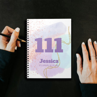111 Uitlijnen & Manifest Engel nummers Hoge Vibes Notitieboek
