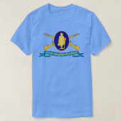 111e Infanterieregiment DUI w BR Ribbon X T-shirt (Design voorkant)