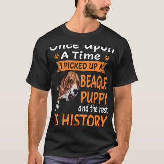 112 Een op een tijd Beagle Puppy T-shirt