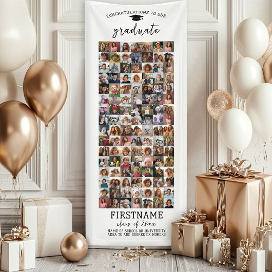 112 Fotosamenstelling Afstuderen Modern Minimaal W Spandoek