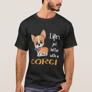 112 Het leven is gewoon beter met een Corgi T-shirt