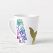 112oz Monogrammed Mermaid Styled Latte Mok (Linkerhoek)