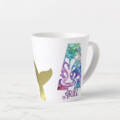 112oz Monogrammed Mermaid Styled Latte Mok (Rechterhoek)