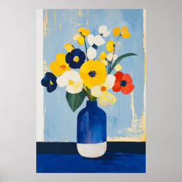 1131 Kracht en kalmte van een bloemenminimalisme - Poster