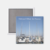 1132, Fisherman's Wharf - San Francisco Magneet (Voorkant / Achterkant)