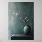 1134 Kracht en kalmte van een bloemenminimalisme - Poster (Voorkant)