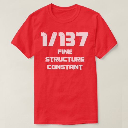 1137 Fine Structure Constant T-shirt (Design voorkant)