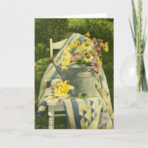 1138 Watergift op Quilt sympathie Kaart