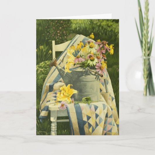 1138 Watergift op Quilt Verjaardag Kaart (Voorkant)