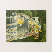 1138 Watering kan in de tuin op de waterkant Legpuzzel (Horizontaal)