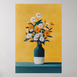 1139 Kracht en kalmte van een bloemenminimalisme - Poster