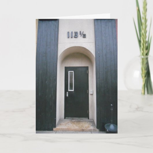 "113 & a Half Building" Verjaardagskaart Kaart (Voorkant)