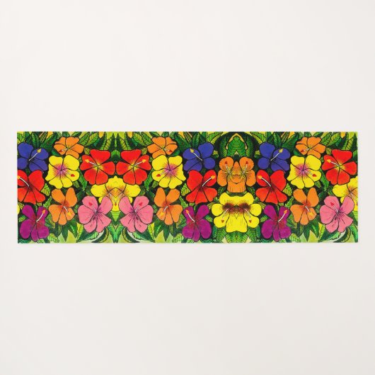 113 - Hibiscus Yoga Mat (Achterkant (horizontaal))