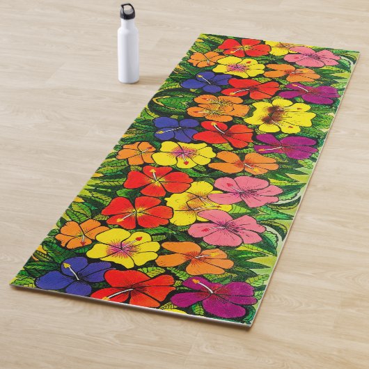 113 - Hibiscus Yoga Mat (In situ)