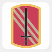 113e duurzaamheidsbrigade vierkante sticker (Voorkant)