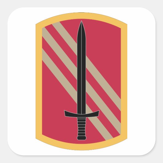 113e duurzaamheidsbrigade vierkante sticker (Voorkant)