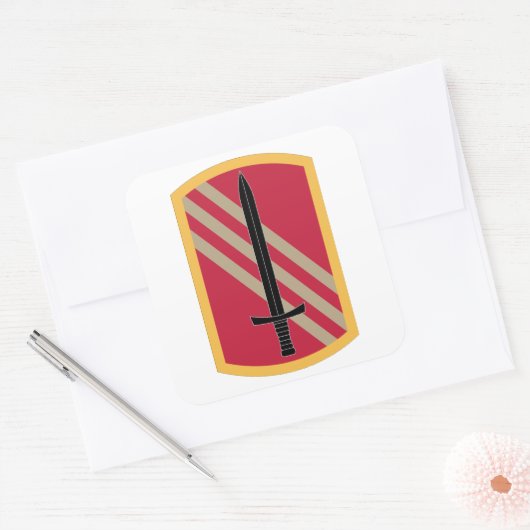 113e duurzaamheidsbrigade vierkante sticker (Envelop)